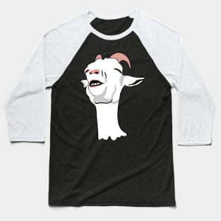 Relieved Goat Meme Baseball T-Shirt